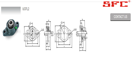 UCFL204 Pillow Block Ball Bearing UCFL204 Pillow Block Ball Bearing