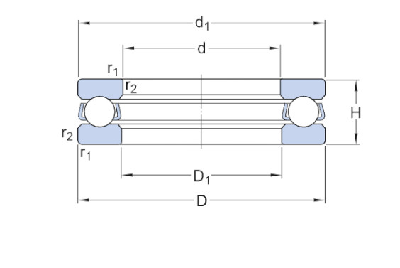 51107 Single Direction Thrust Ball Bearing 51107 Single Direction Thrust Ball Bearing