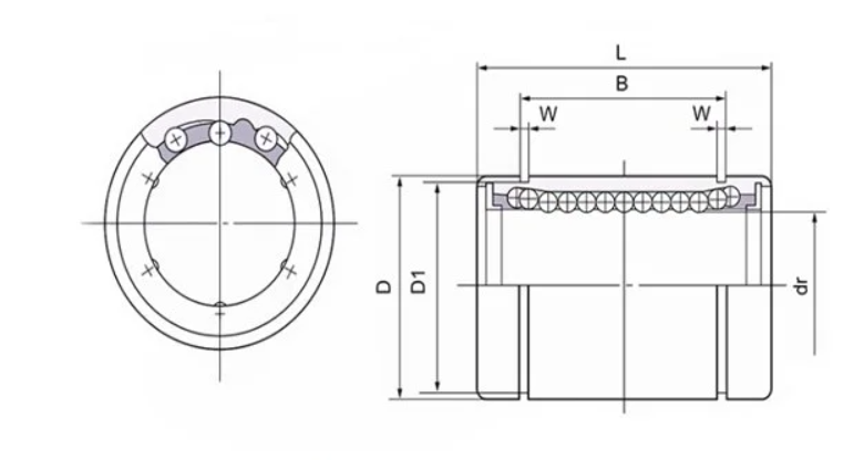 LM8UU Linear Ball Bushing 8x15x24mm