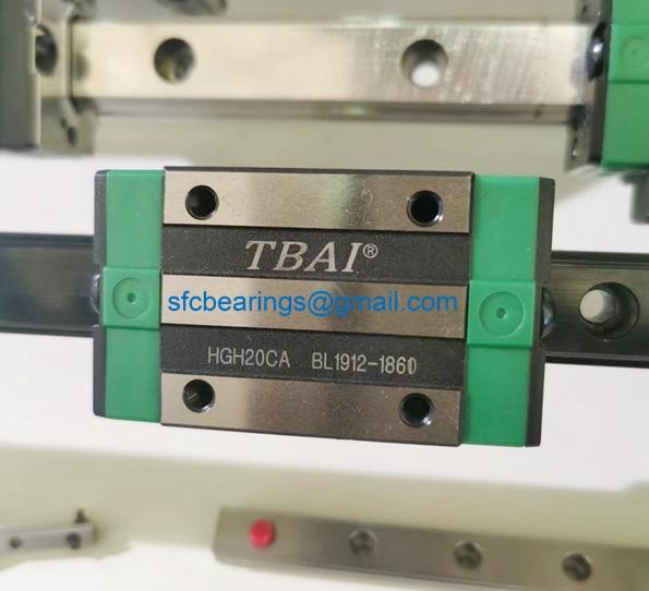 Blok panduan linier Ukuran HIWIN EGH20CA Blok